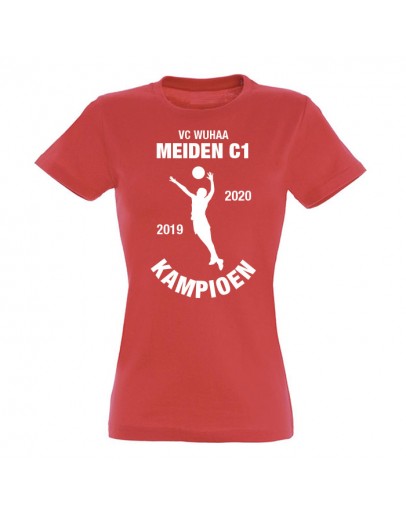 Volleybal kampioenshirt KA0701 - voorzijde bedrukt