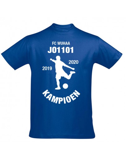 Voetbal kampioenshirt KA0801 - voorzijde bedrukt