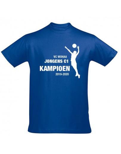 Volleybal kampioenshirt KA1101 - voorzijde bedrukt Volleybal kampioenshirt KA1101 - voorzijde bedrukt