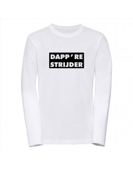 Kinder t-shirt lange mouwen - Dappre Strijder