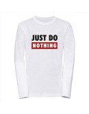 Kinder t-shirt lange mouwen - Just do Nothing