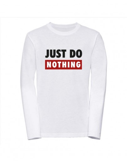 Kinder t-shirt lange mouwen - Just do Nothing