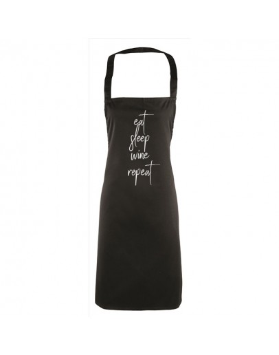 Premium Halterschort - Eat sleep wine repeat