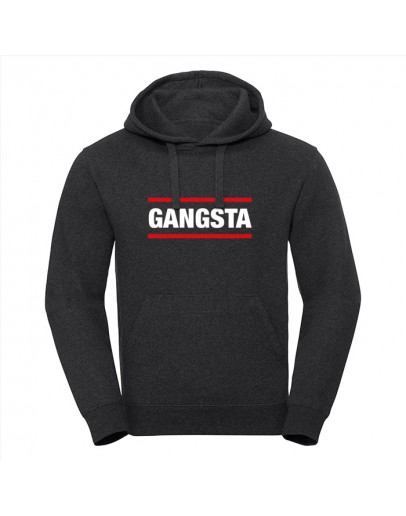 Premium heren hoodie - Gangsta - Donkergrijs Premium heren hoodie - Gangsta - Donkergrijs