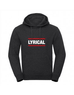 Premium heren hoodie - Lyrical - Donkergrijs