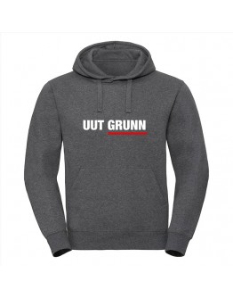 Premium heren hoodie - Uut Grunn lichtgrijs