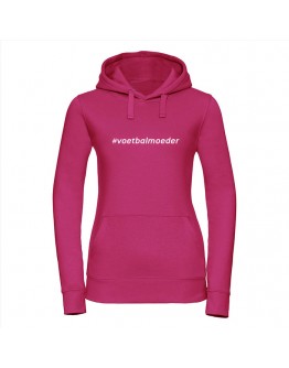 Premium dames hoodie - Voetbalmoeder