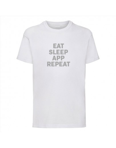 Jongens t-shirt - Eat Sleep App Repeat