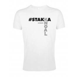 Heren t-shirt - Stakka four - zwart-zilver